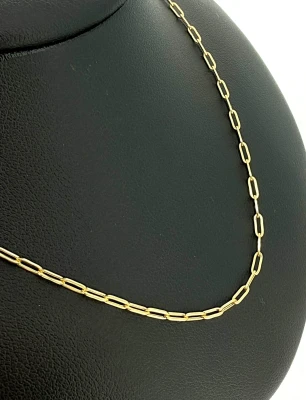 9ct Gold 1.6mm Diamond Cut Belcher Chain 18 inch 1.3g