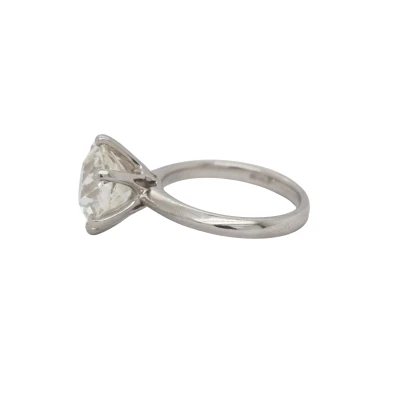 5.02ct Natural Diamond Solitaire Platinum Solitaire 7.1g