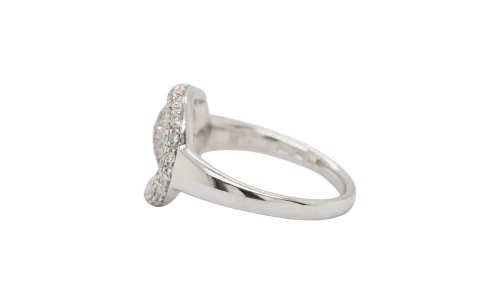0.74ct Natural Diamond Solitaire & 18ct White Gold Halo/Solitaire Ring 4.32g
