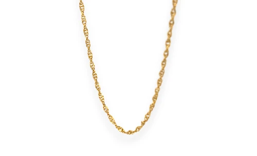 9ct Gold 1.5mm Mariners Link (Filigree) Chain 25Inch 0.88g