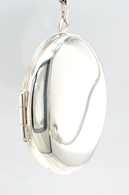 Sterling Silver Locket Pendant 8.9g ( 44 x 31.5 x 10.7mm )