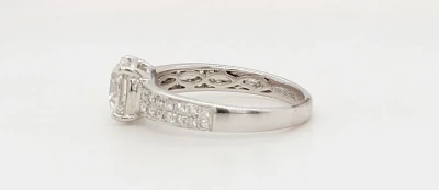 1.61ct Lab Grown Diamond & 18ct White Gold Solitaire  3.0g Size: M