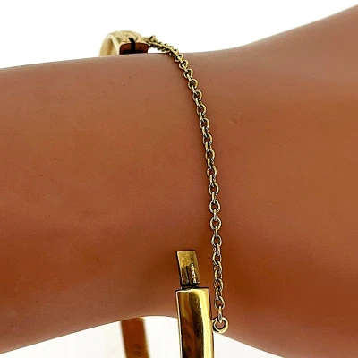 0.25ct Diamond & 9ct Gold Bangle 5.5mm 19.6g