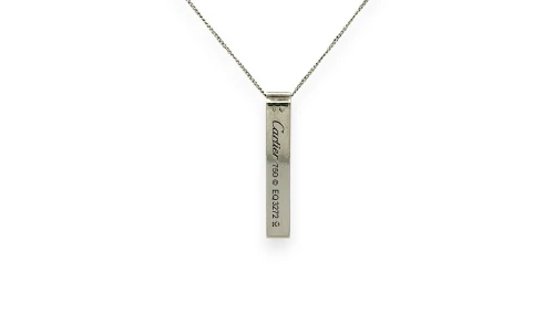 Solid 18ct White Gold- Love Pendant by CARTIER (29.0 x 4.75 x 4.5mm) 5.81g