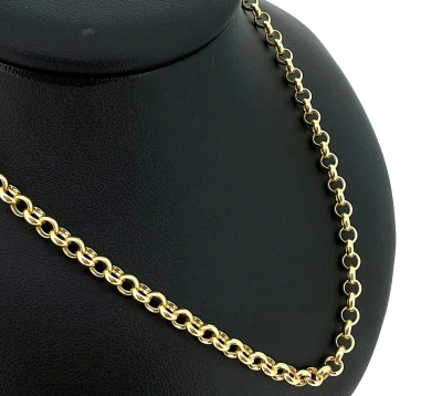 9ct Gold 4.0mm Belcher Chain 24inch