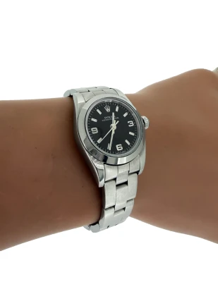 Rolex 25mm Oyster Perpetual - Stainless Steel 2007 Box & Papers Model: 76080