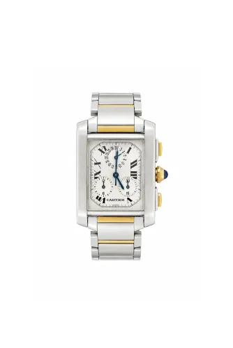 Cartier Tank Francaise Chronograph - 18ct Gold & Stainless Steel (1998 Box & Papers) Model: 2303