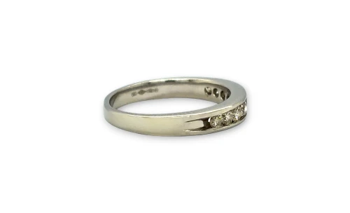 0.50ct Natural Diamond 3.7mm Eternity/Wedding Band 4.6g
