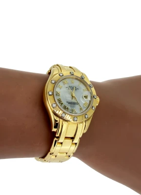 Rolex 29mm Pearl Master 18 Gold & Diamond ( Year 1999) Model : 80318