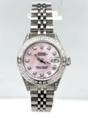 Rolex 26mm Datejust - Mother of Pearl & Diamond/Stainless Steel ( Year 1978) Model :69173