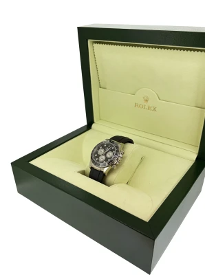 Rolex 40mm Daytona Cosmograph- Diamond Dial - 18ct White Gold & Oyster Flex Strap (2023 Box & Papers) Model: 126519LN