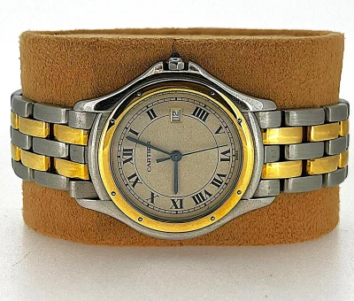 Cartier 24mm Panthere 18ct Gold/Stainless Steel Circa 1990 Model 19814