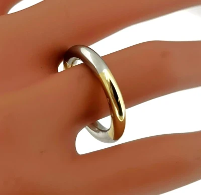 Platinum & 9ct Gold 3.5mm BESPOKE Halo Wedding Band 9.8g