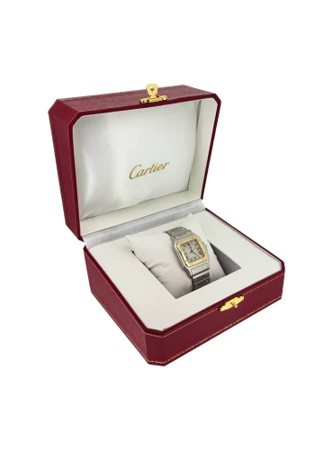 Cartier 29mm Santos Galbee - 18ct Gold & Stainless (Steel Circa 2010) Model: 1566
