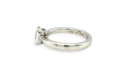 0.87ct Natural Diamond & 18ct White Gold Solitaire Ring 4.4g