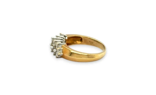 1.00ct Diamond & 18ct Gold Dress Ring 5.4g
