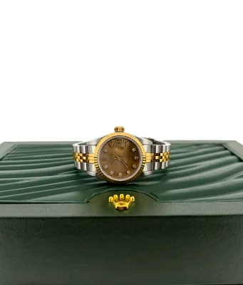 Rolex 26mm Datejust 18ct Gold/Stainless Steel Diamond 1987 Box & Papers