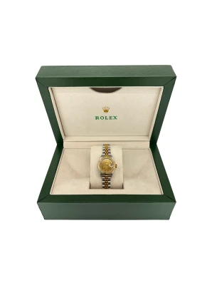 Rolex 26mm Datejust 18ct Gold/Stainless Steel Diamond 1987 Box & Papers