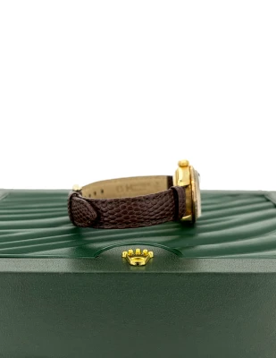 Rolex 26mm Datejust DIAMOND BEZEL ( Year 1979) 18ct Gold & Leather Model: 6917