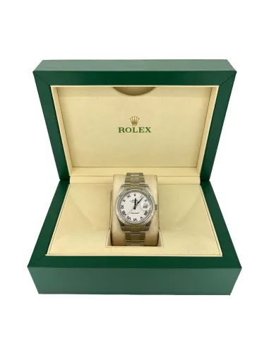 Rolex 41mm DateJust - 18ct White Gold & Stainless Steel 2021 Box & Papers - Model 126334