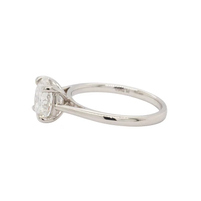 2.00ct Lab Grown Diamond & Platinum Solitaire Ring 4.4g