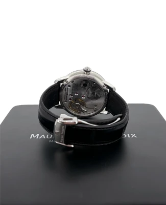 Maurice Lacroix 43mm Square Wheel (2018 Box & Papers) Stainless Steel & Leather