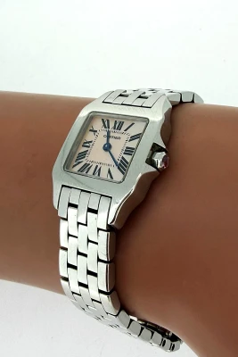 Cartier Demoiselle 20mm Stainless Steel & Pink Mother of Pearl (year 2013) Model: 2698