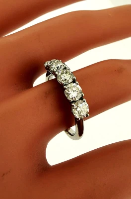 1.55ct Diamond & Platinum Eternity/Wedding Ring 4.8g