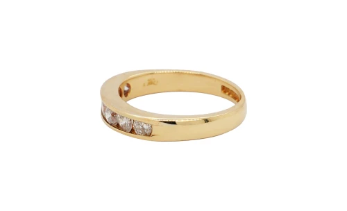0.47ct Diamond & 18ct Gold Eternity/Wedding Band 2.5g