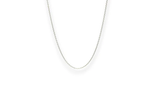 Solid Platinum 1.3mm Belcher Chain - 18 Inch 3.36g