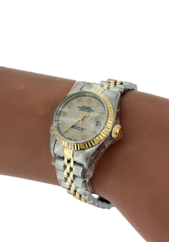 Rolex 26mm Datejust -Ivory Jubilee Dial (1994 Box & Papers) 18ct Gold & Stainless Steel Model: 69173