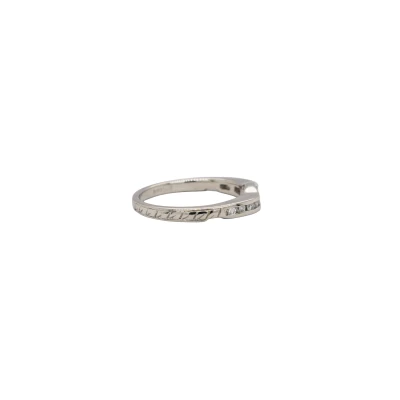 0.41ct Natural Diamond & Platinum Eternity/Wedding Curved Band ( shape to fit) 4.46g