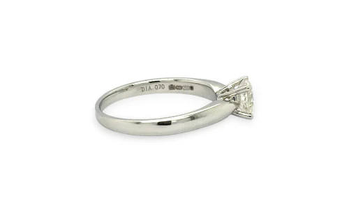 1.00ct Natural Diamond Solitaire & Wedding Band SET- 18ct White Gold 5.8g