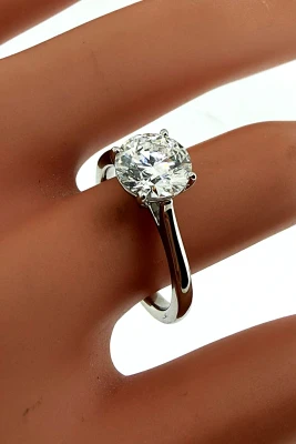 1.50ct Lab Grown Diamond & Platinum Solitaire Ring 5.0g