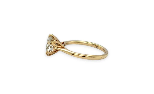 2.00ct Lab Grown Diamond & 9ct Gold Solitaire  2.7g Size M