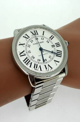 Cartier 42mm Ronde Solo ( Large)  - Stainless Steel ( Year 2021) Model : Model 3517