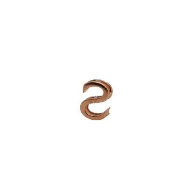 0.07ct Natural Diamond & 18ct Rose Gold - Initial S- Pendant ( 11.8 x 8.4mm) 1.38g