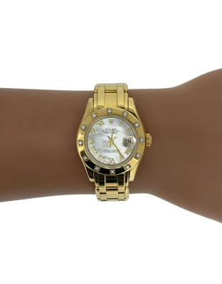 Rolex 29mm Pearl Master 18 Gold & Diamond ( Year 1999) Model : 80318