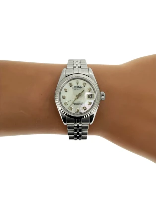 Rolex 26mm DateJust Diamond & Mother of Pearl(1998 Box & Papers)Stainless Steel