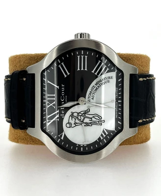 De la Cour City Sport POLO Automatic 48 x 47mm ( Limited Edition 22/500 Year 2009) Stainless Steel/Leather