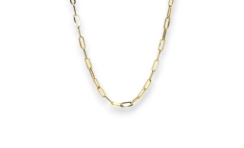 Solid 9ct Gold 3.6mm Paper Clip Link Chain -22Inch 3.73g