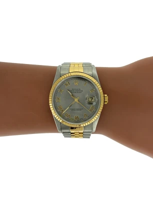 Rolex 36mm Datejust 18ct Gold & Stainless Steel (Year 1995) Model: 16233