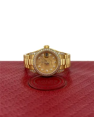 Rolex 26mm Datejust- Factory set Diamonds & 18ct Gold 2007 Box & papers Model: 179158