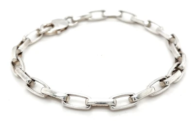 Solid Sterling Silver 5.7mm Bracelet 16.2g ( Upto 9 Inch)