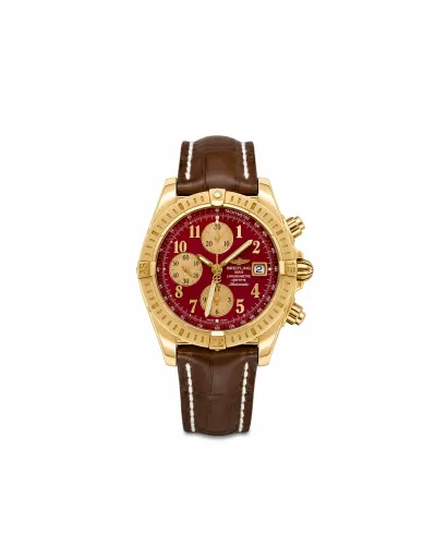 Breitling 44mm Chronomat Evolution - 18ct Gold & Alligator Leather ( Circa 2010) Model: K13356