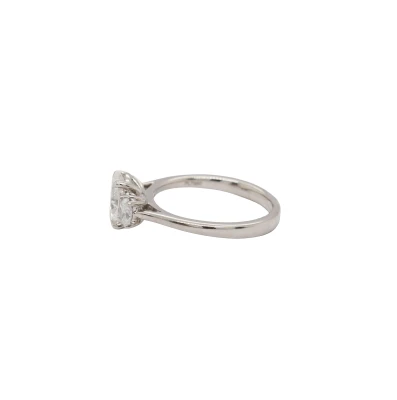 2.30ct Lab Grown Diamond & Platinum Solitaire Ring 4.9g Size M