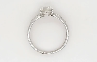 1.61ct Lab Grown Diamond & 18ct White Gold Solitaire  3.0g Size: M