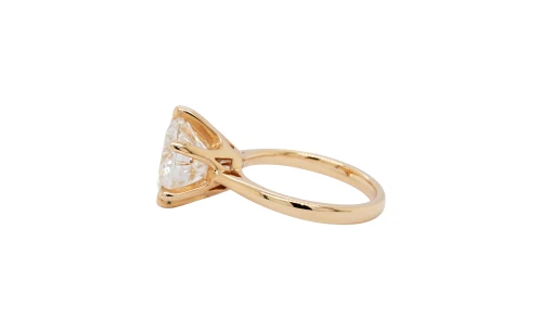 5.01ct Lab Grown Diamond & 9ct Gold Solitaire Ring 5.4g
