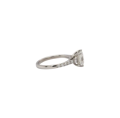2.31ct Natural Diamond & Platinum Solitaire Ring 3.9g