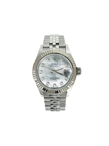 Rolex 28mm Datejust 18ct White Gold & Stainless Steel - Mother of Pearl Diamond Dial- 2022 Box & Papers